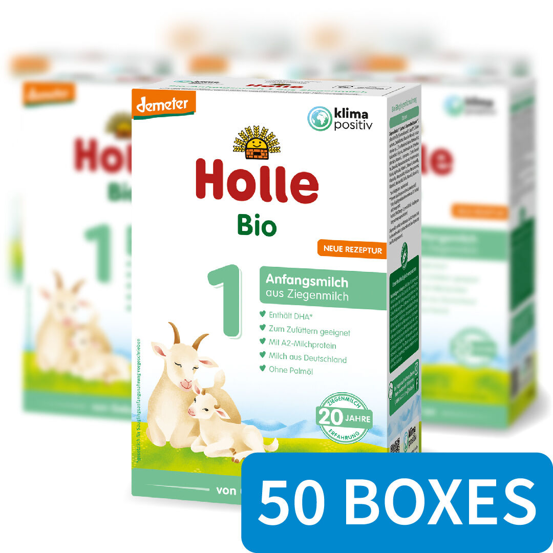 Holle Organic Infant GOAT Milk Formula Stage 1 - 50 Boxes