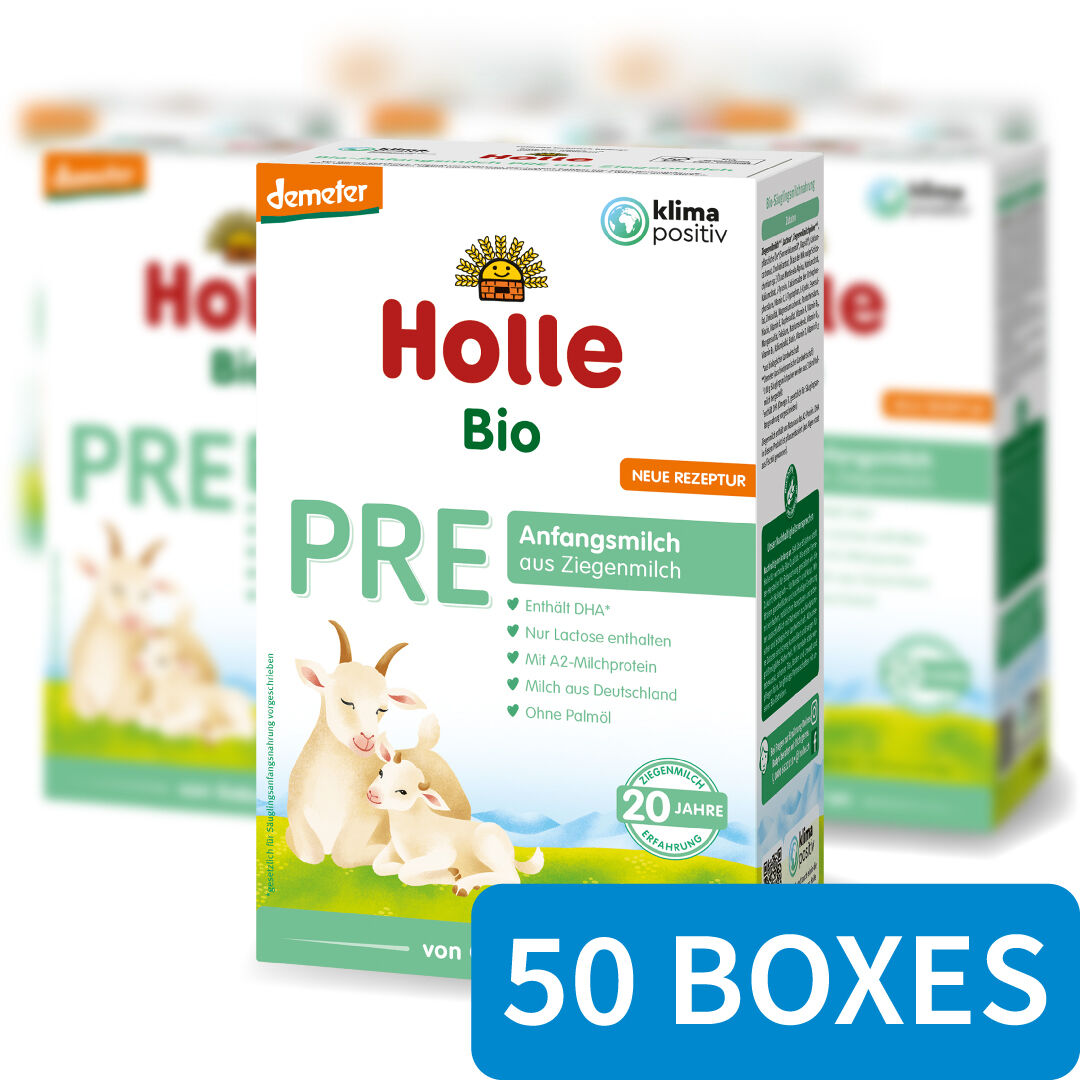 Holle Organic Infant GOAT Milk Formula PRE - 50 Boxes