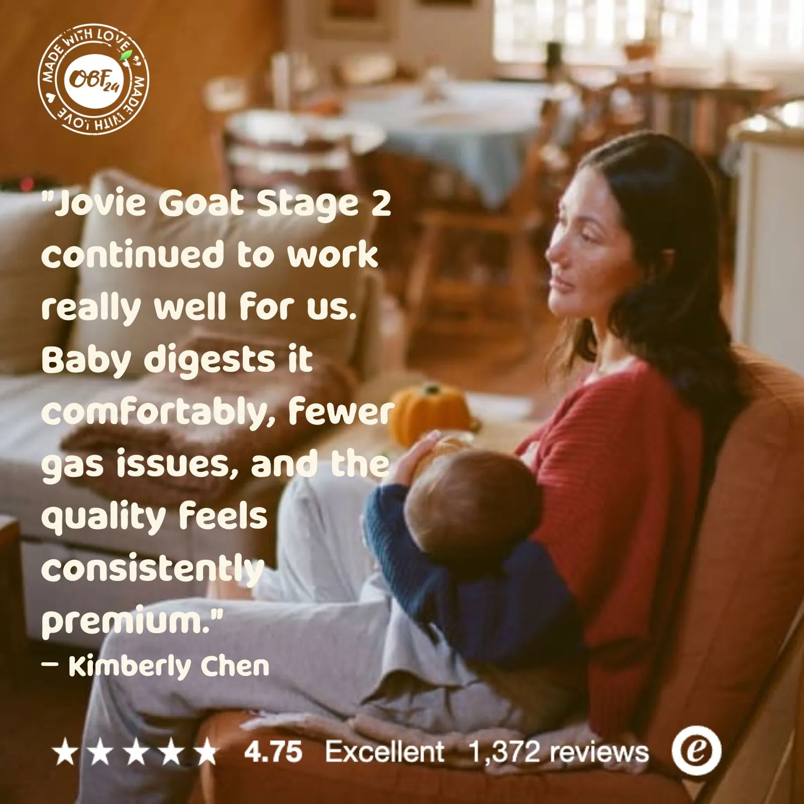 Jovie Stage 2 (6-12 Months) Organic Goat Milk Formula (800g)