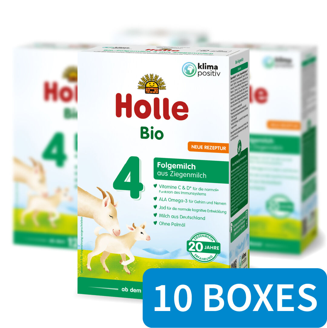 Holle Organic Infant GOAT Milk Formula Stage 4 - 10 Boxes