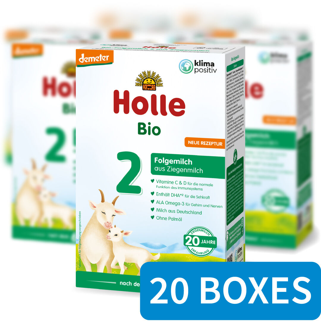 Holle Organic Infant GOAT Milk Formula Stage 2 - 20 Boxes