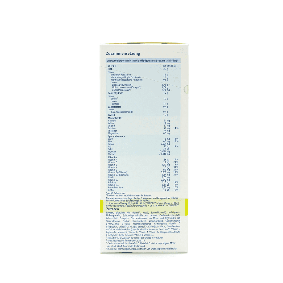 HiPP Hypoallergenic (HA) Stage 2 Infant Milk Formula - 32 Boxes