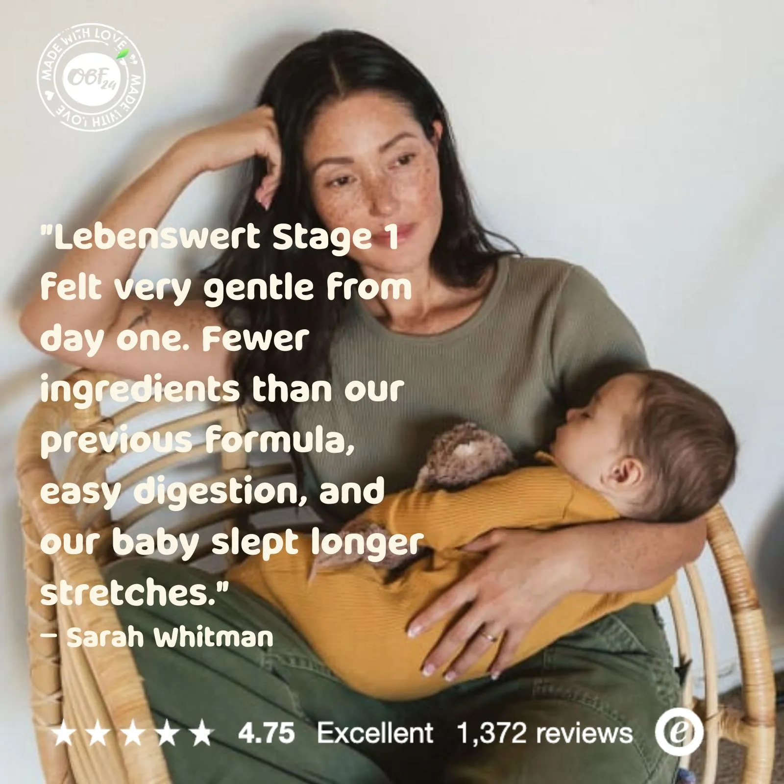 Lebenswert Stage 1 (0-6 Months) Organic Infant Formula (500g)