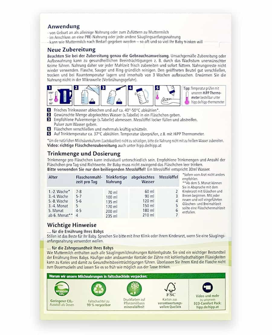 HiPP Stage 1 Combiotic Formula // ☝ Save $90 on 1st Order // OBF24