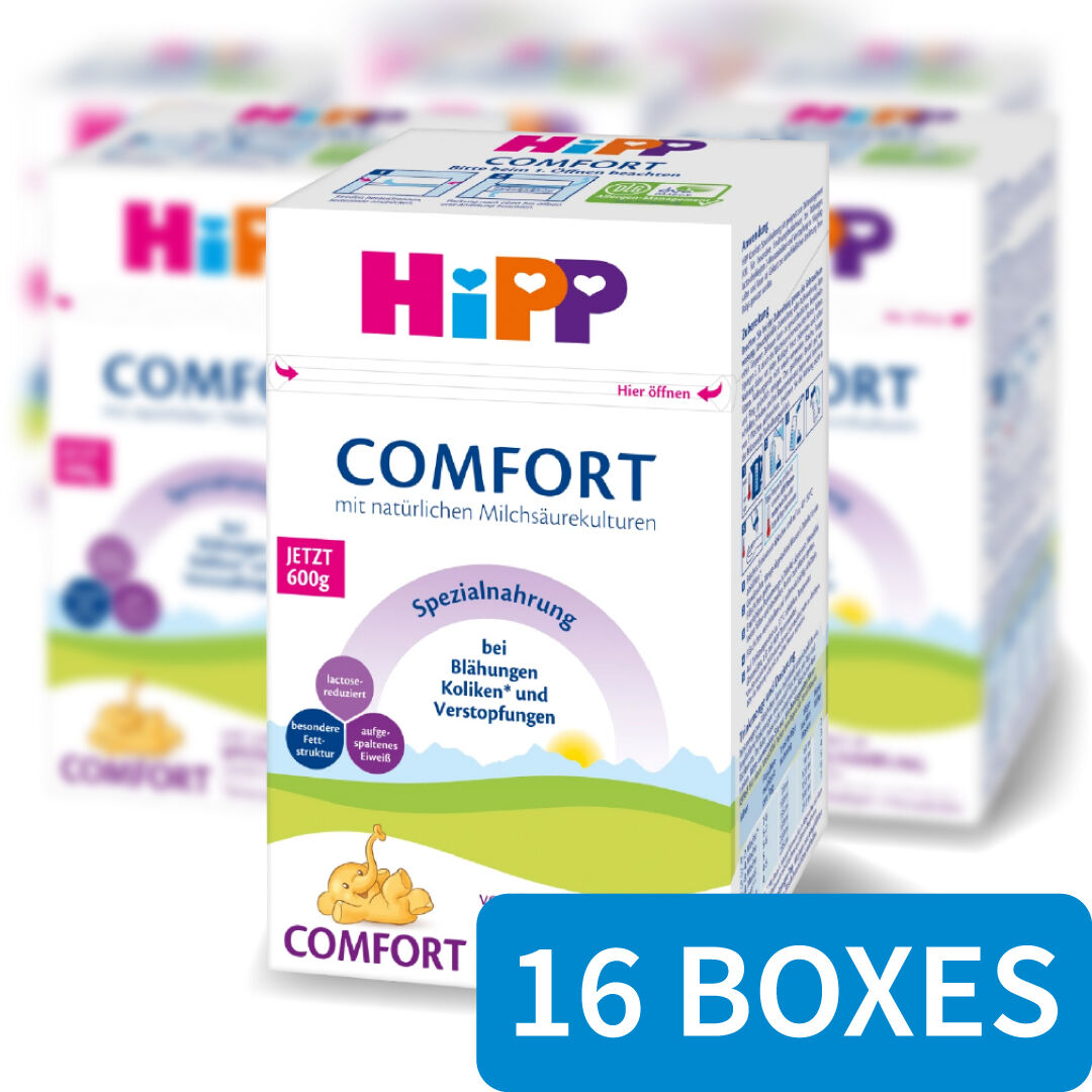 HiPP Comfort Special Milk Formula - 16 Boxes