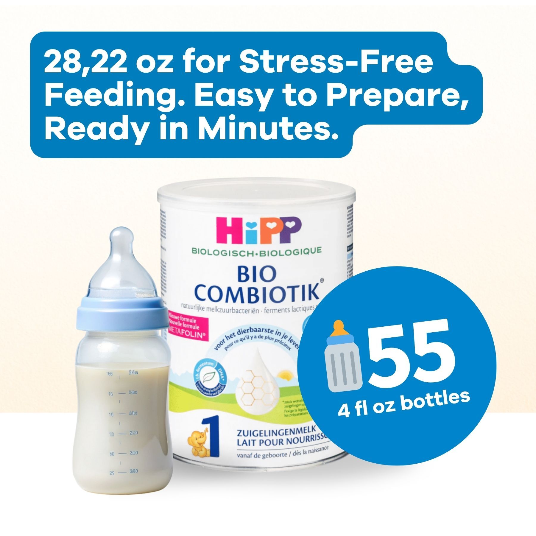 HiPP Dutch Stage 1 Combiotic Infant Formula (0-6 Months)