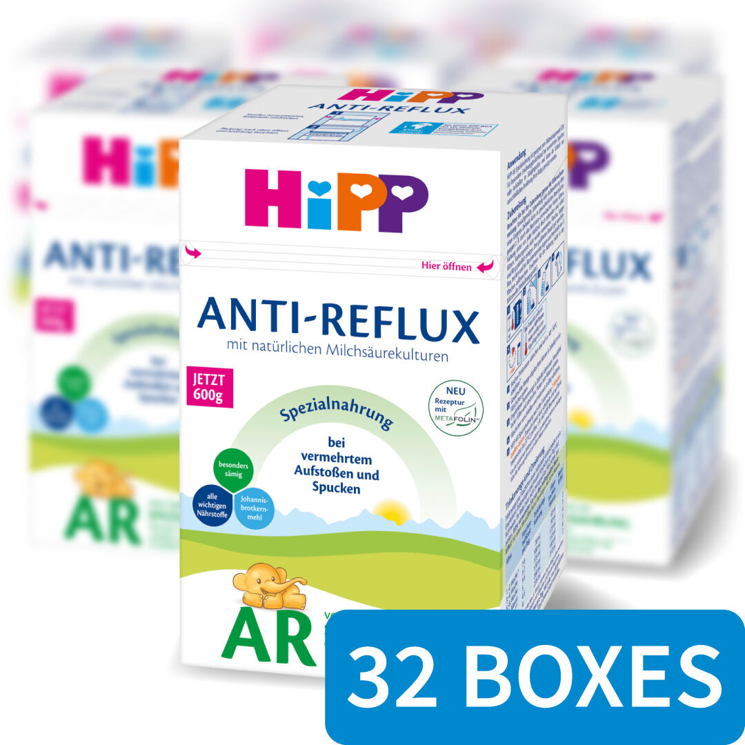 HiPP Anti-Reflux Special Milk Formula - All Stages - 32 Boxes