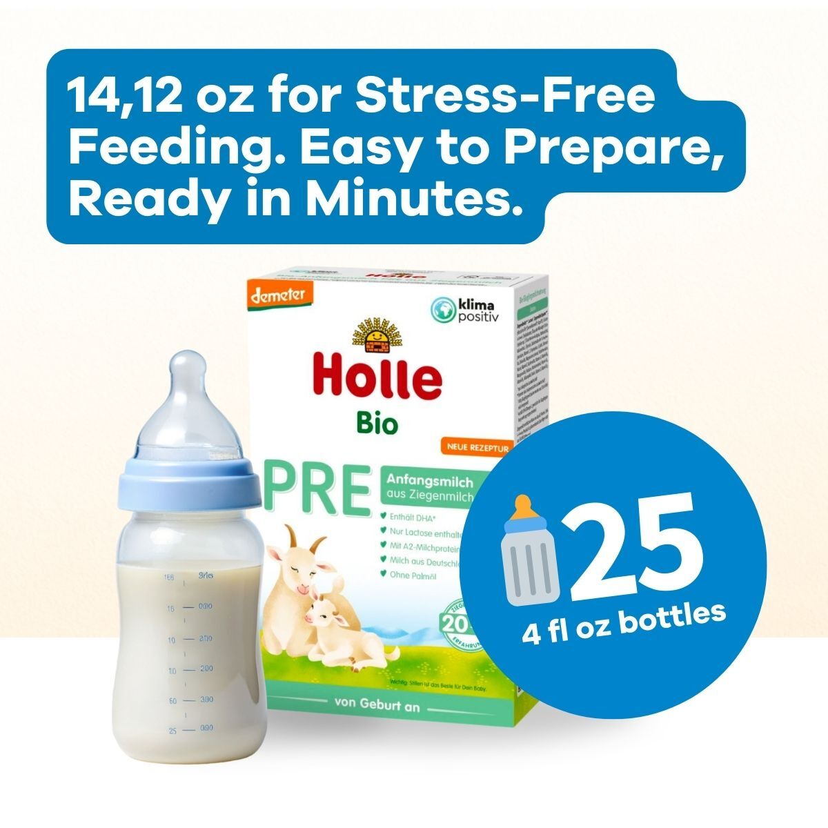 Holle Organic Infant GOAT Milk Formula PRE