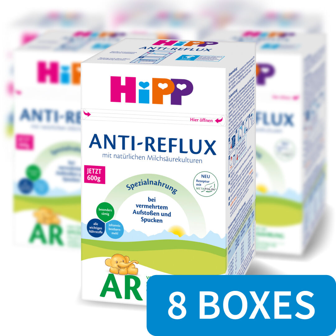 HiPP Anti-Reflux Special Milk Formula - All Stages - 8 Boxes