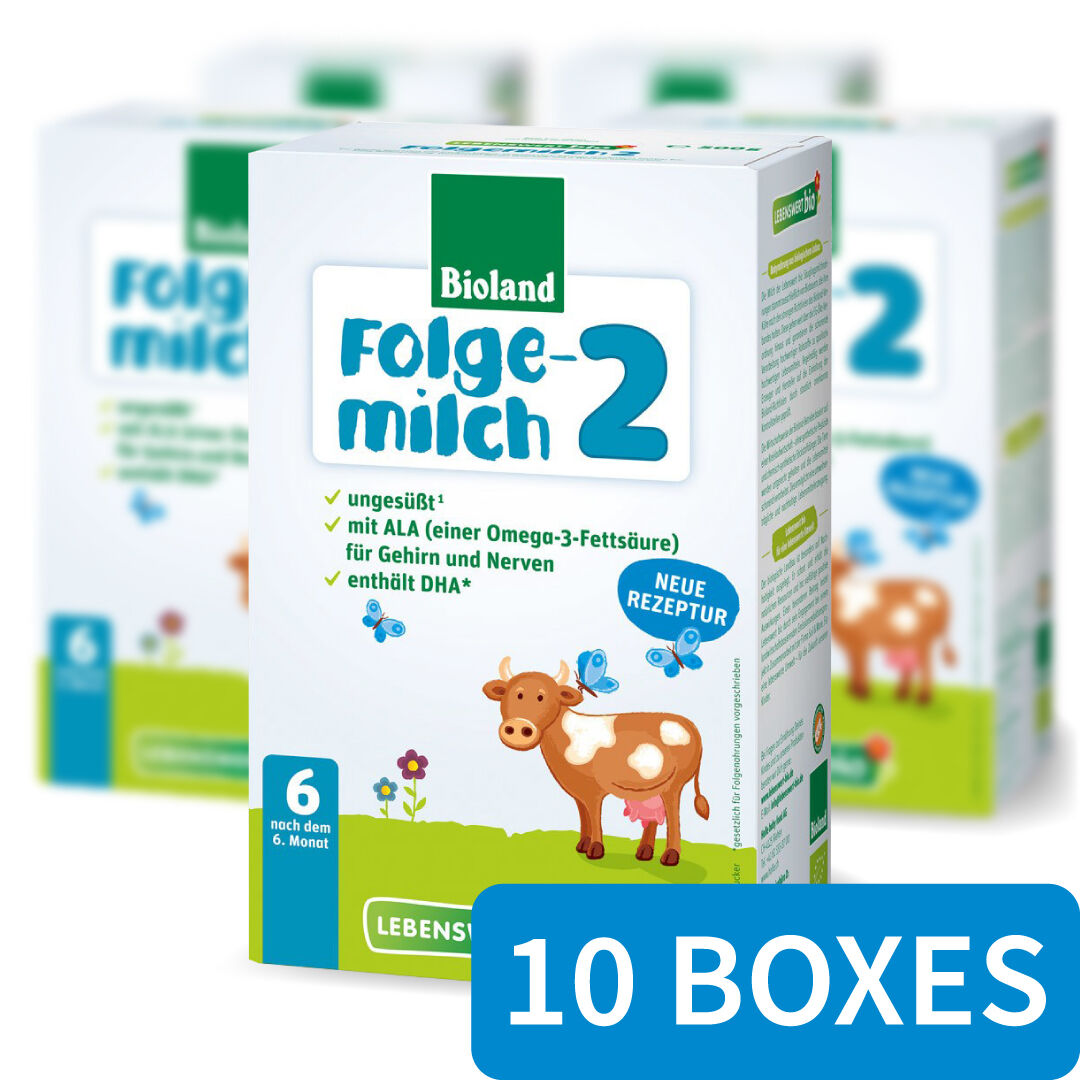 Lebenswert Organic Follow-Up Formula Stage 2 - 10 Boxes