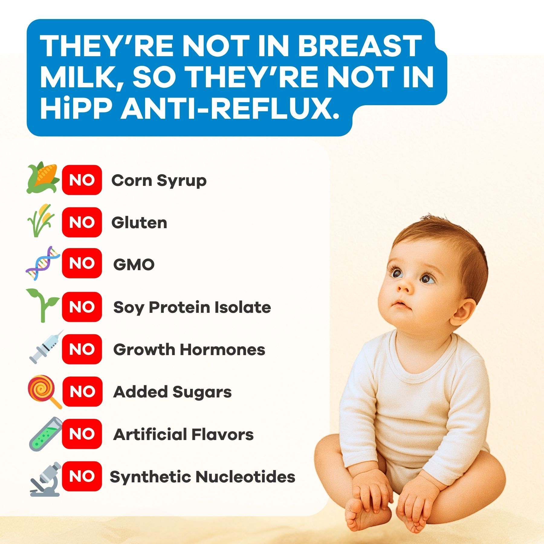 HiPP Anti-Reflux Special Milk Formula - All Stages - 16 Boxes