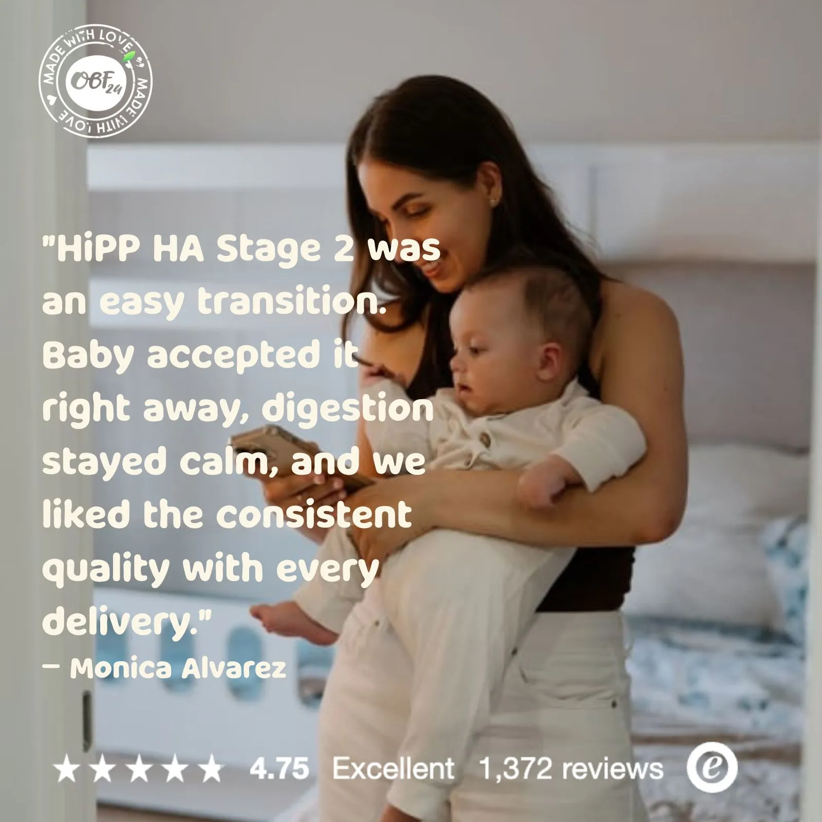 HiPP Hypoallergenic (HA) Stage 2 Infant Milk Formula - 8 Boxes