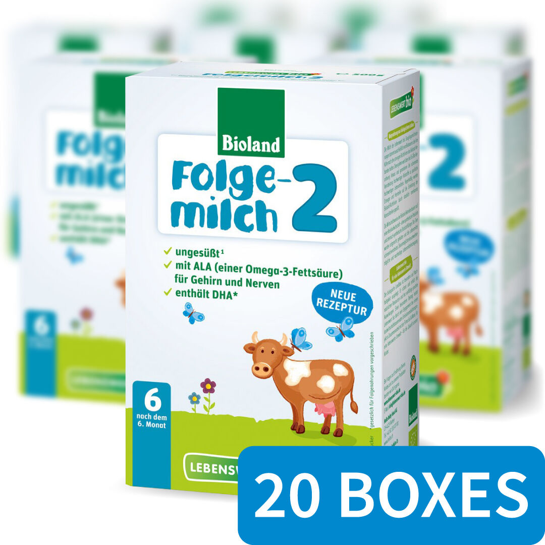 Lebenswert Organic Follow-Up Formula Stage 2 - 20 Boxes
