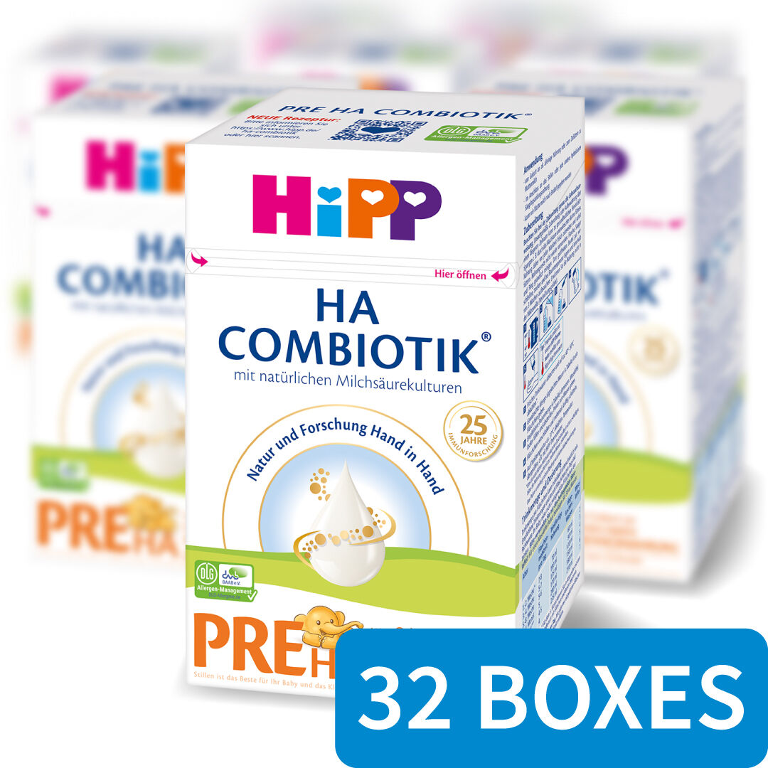 HiPP Hypoallergenic (HA) Infant Formula PRE - 32 Boxes