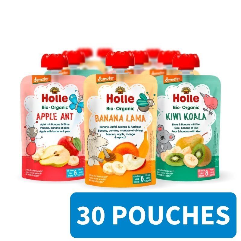 Holle Fruit Pouchy Pear, Apple & Blueberry with Oat