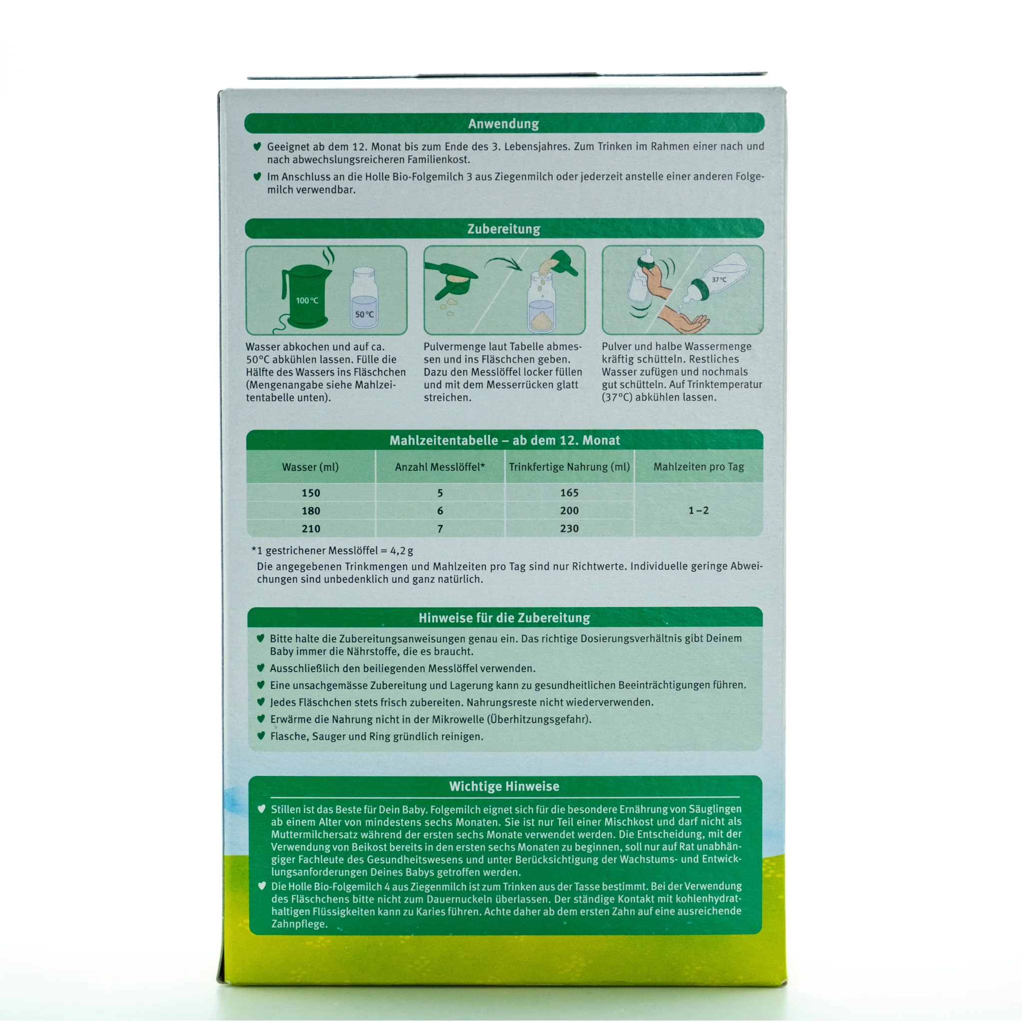 Holle Organic Goat Stage 3 Growing Up Milk Formula 400g