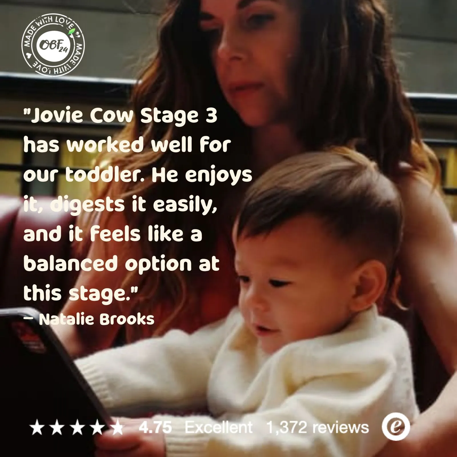 Jovie Stage 3 (10+ Months) Organic Cow Milk Formula (800g)