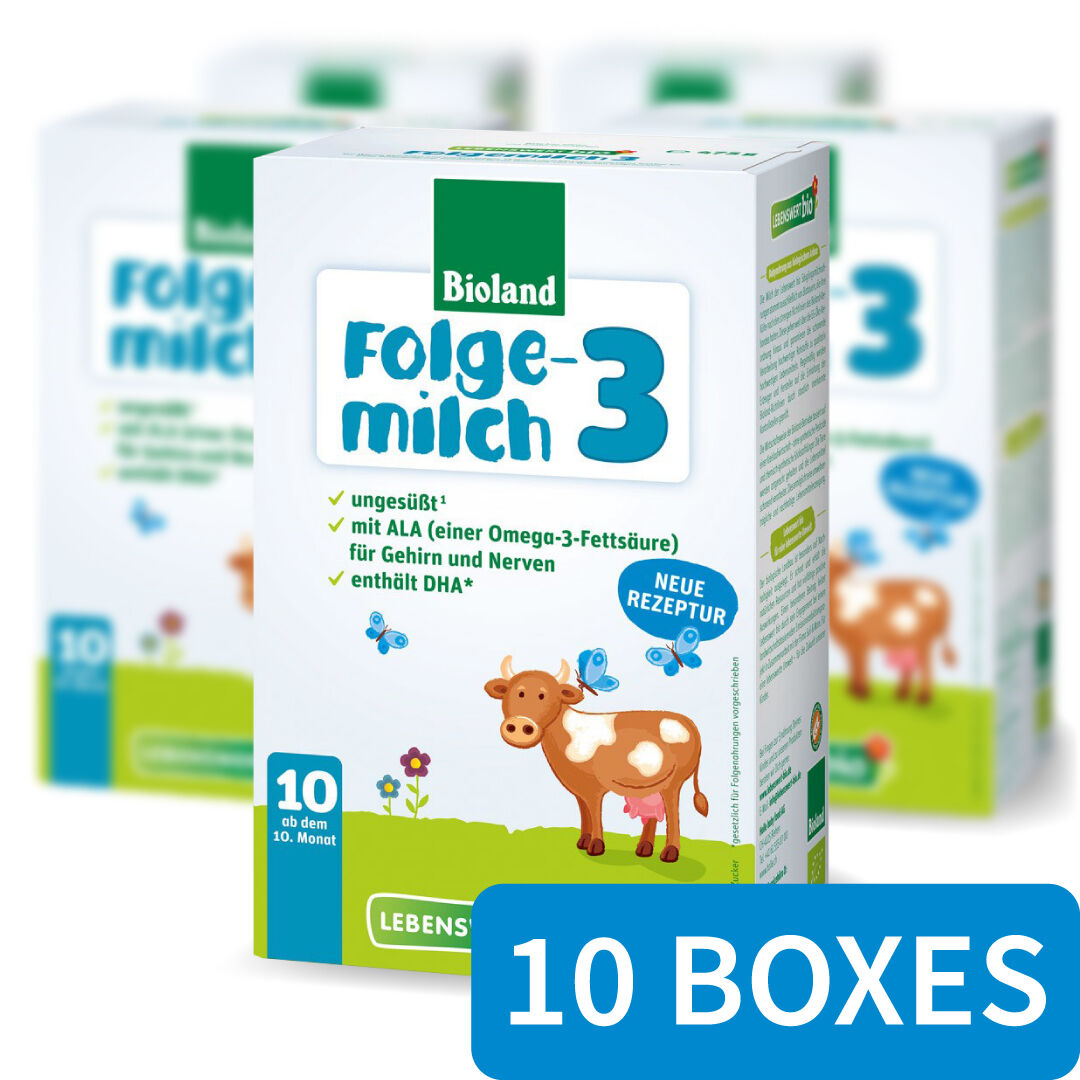 Lebenswert Stage 3 Organic Growing-Up Formula - 10 Boxes