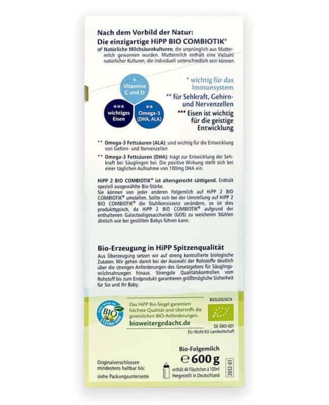 HiPP Stage 2 Combiotic Formula // ☝ Save $90 on 1st Order // OBF24